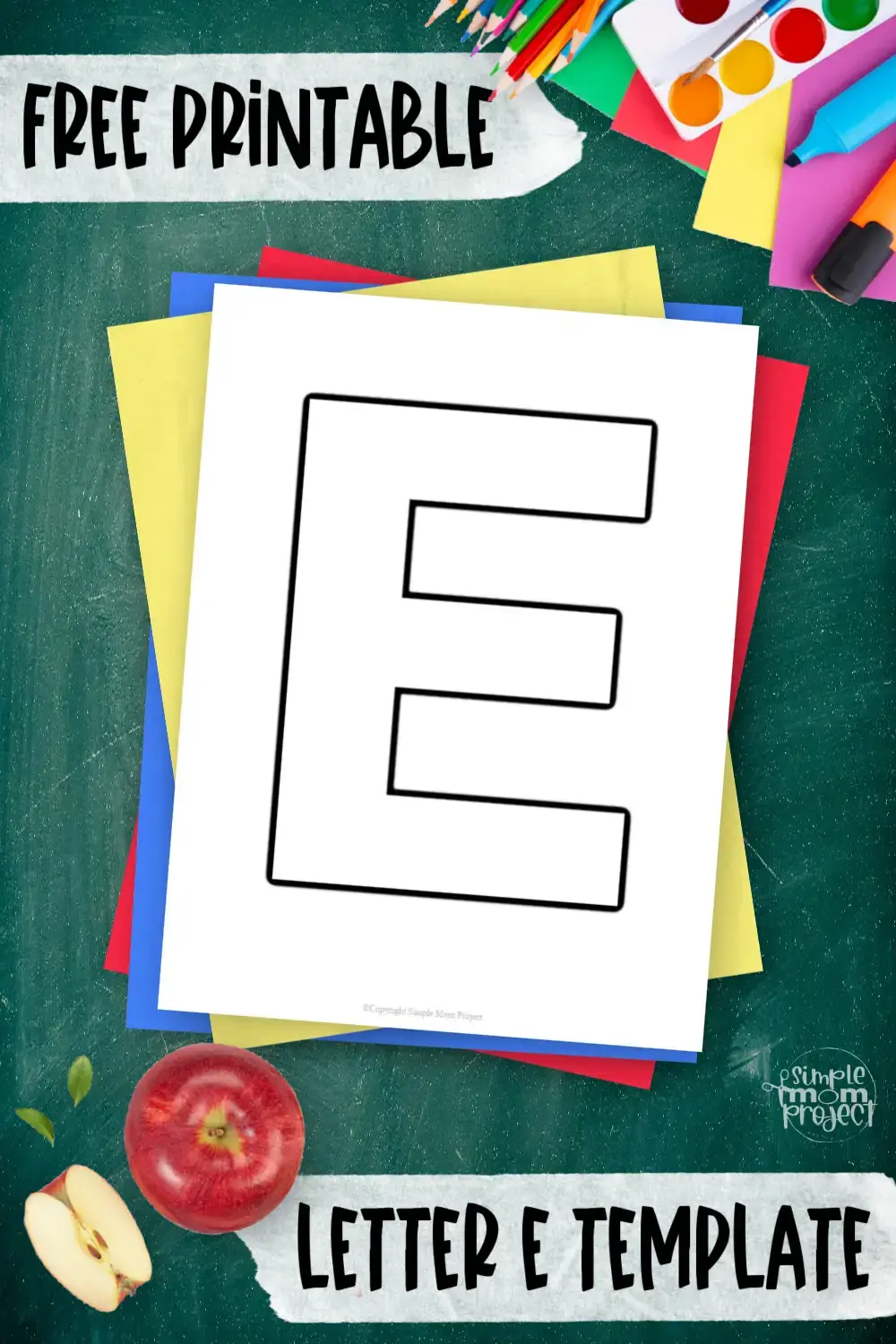 Free Printable Uppercase Letter F Template – Simple Mom Project
