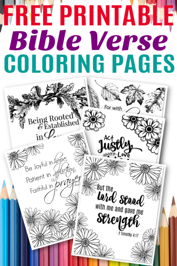 Free Printable Bible Verse Coloring Sheets