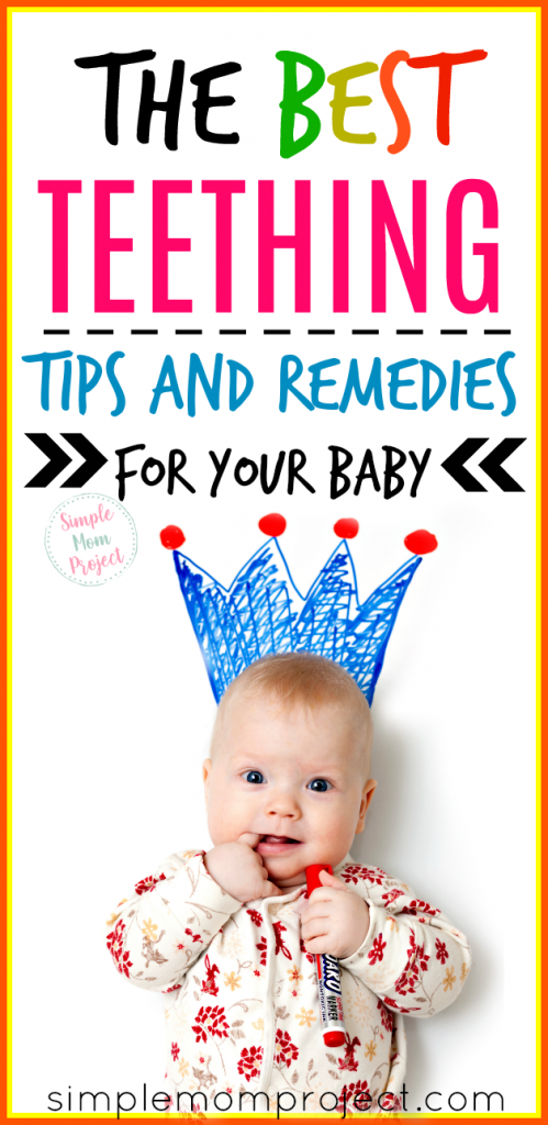 Check out this post for the best teething tips, hacks and natural remedies for your baby. With a free printable teething chart to track when that next tooth is going to come in!