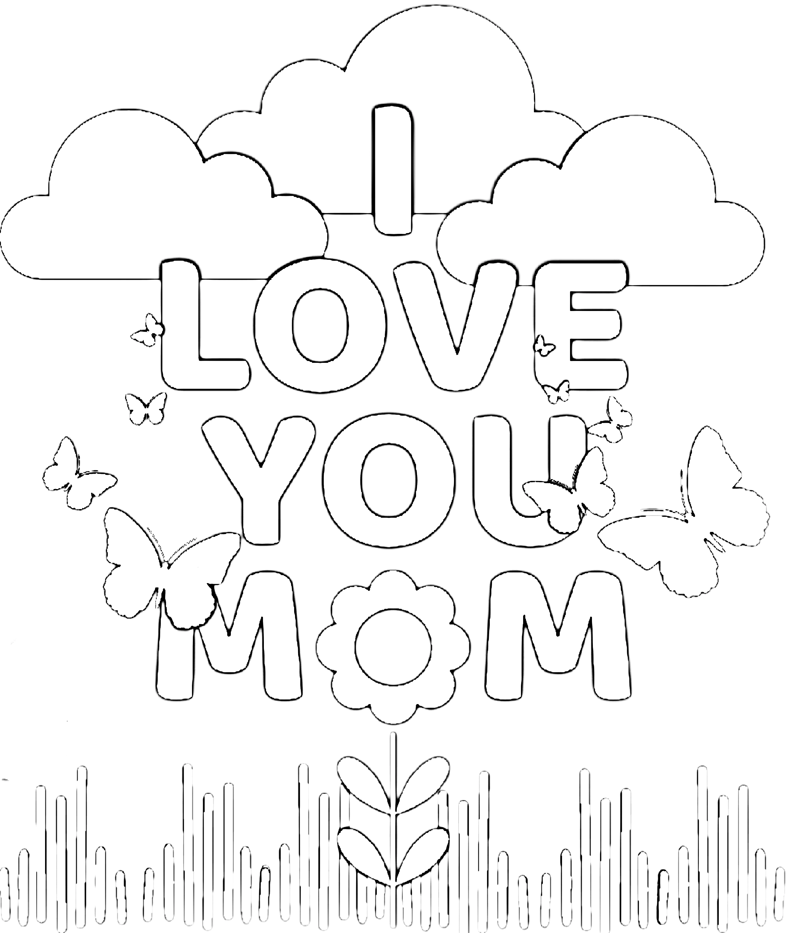 free coloring pages i love you