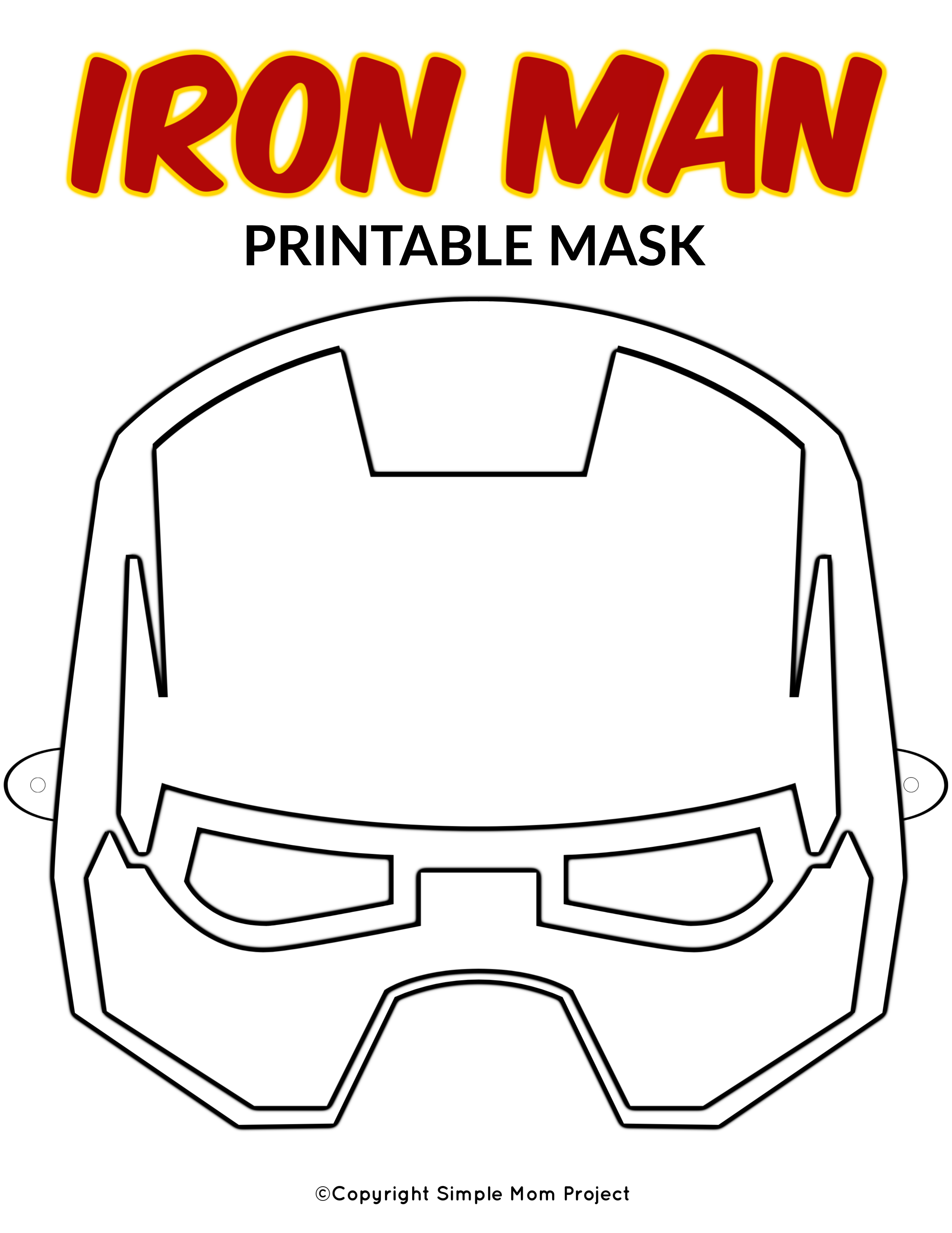 iron free mask man printable Rar Template Descargar Mask Ironman