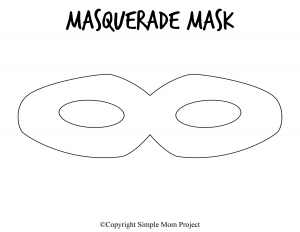 Free Printable Diy Mask Templates for Masquerade Ball - Simple Mom Project