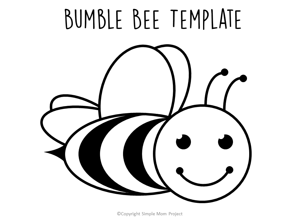 Free Printable Bee Templates Simple Mom Project