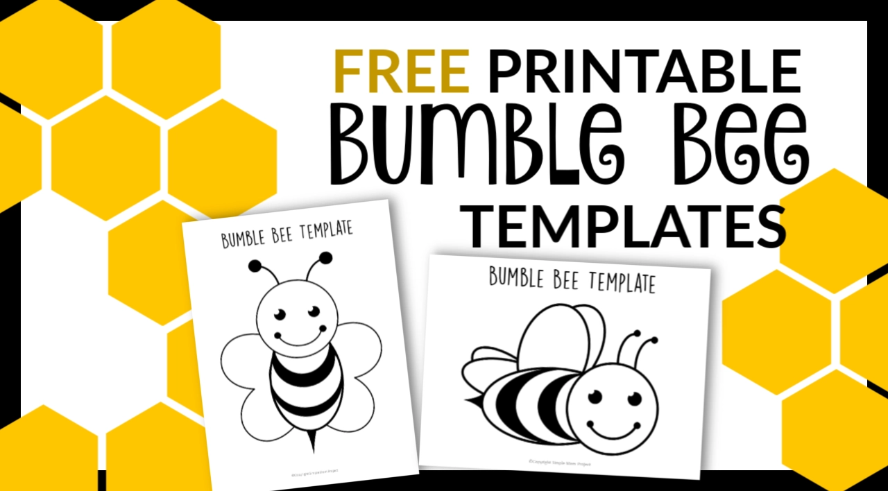 Free Printable Bumble Bee Template Simple Mom Project 