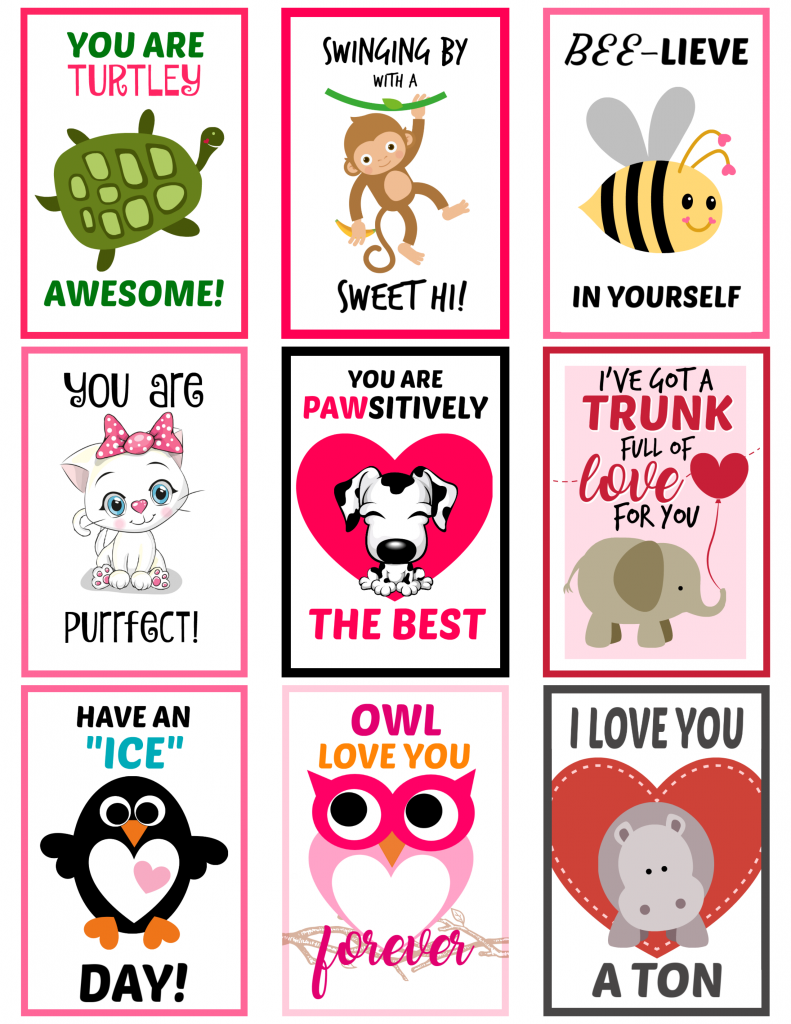 free printable lunch box notes