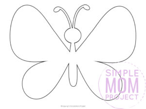 Free printable butterfly templates for preschoolers toddlers butterfly crafts