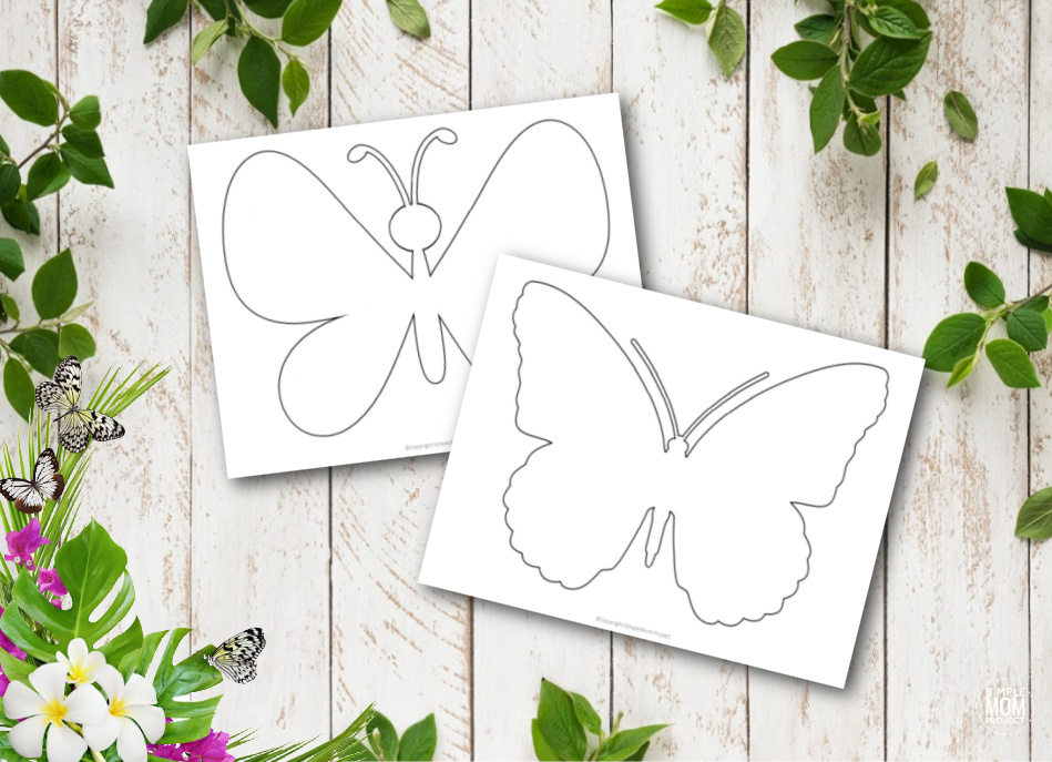 Free printable butterfly templates for preschoolers toddlers butterfly crafts 17