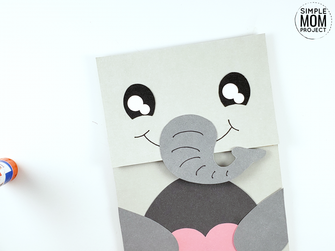 Easy Diy Paper Bag Elephant Puppet & Free Template Simple Mom Project