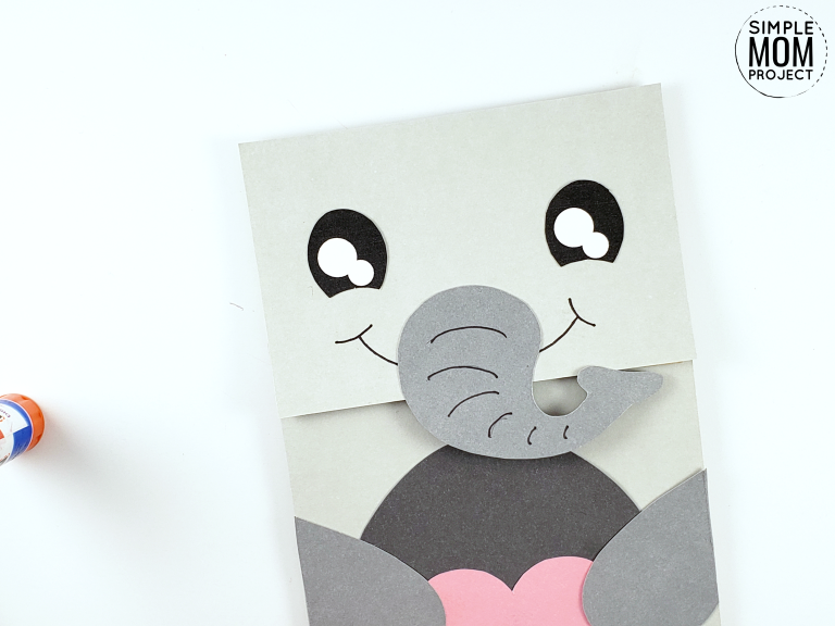 Easy Diy Paper Bag Elephant Puppet & Free Template Simple Mom Project