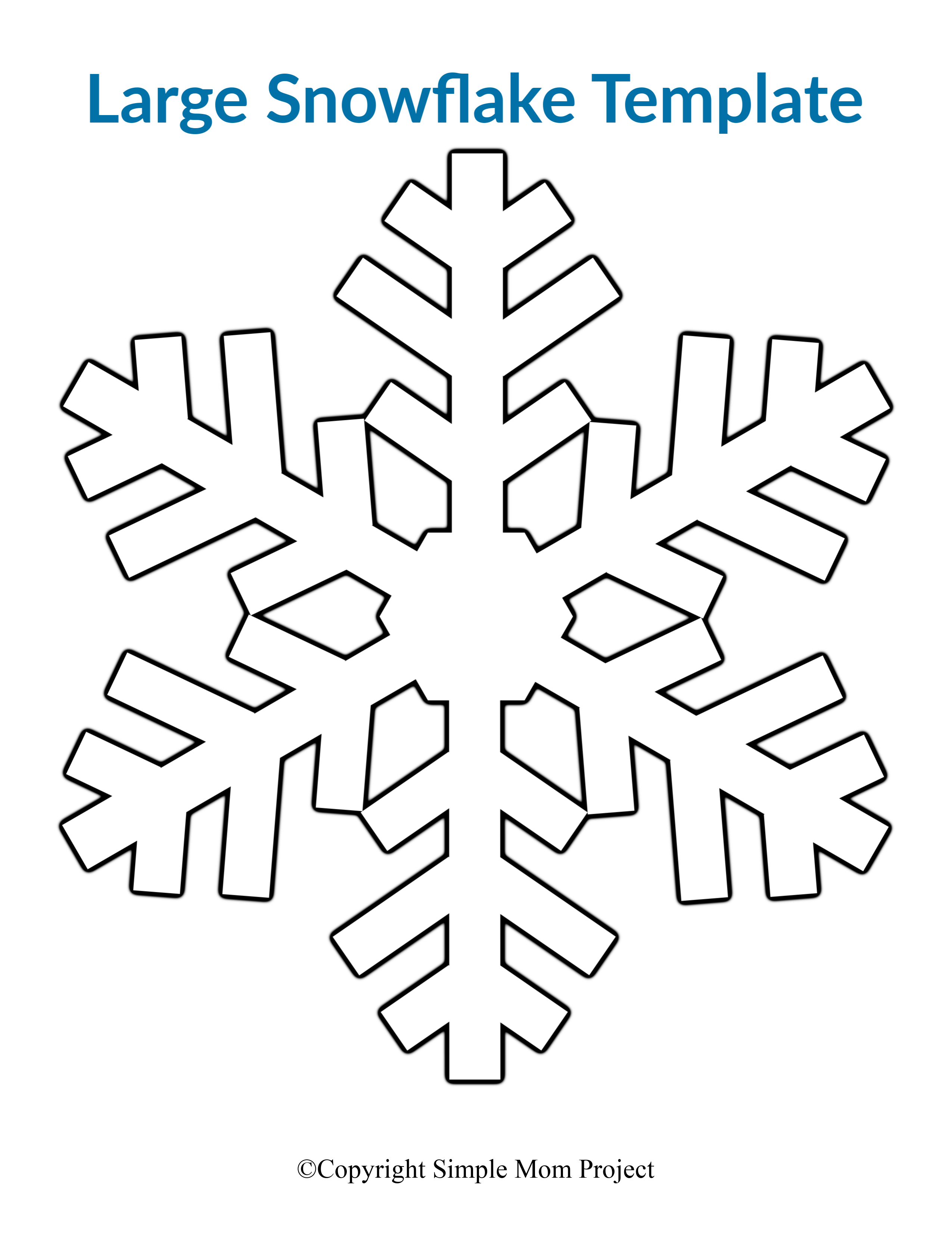 printable snowflake template