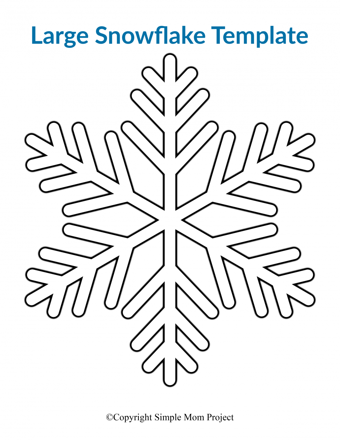 Template For Large Snowflake