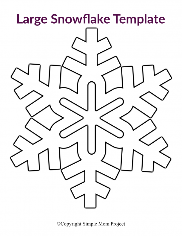 Free Printable Large Snowflake Templates – Simple Mom Project