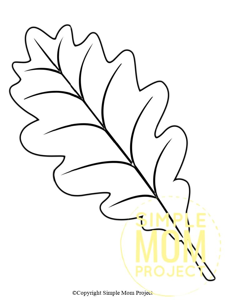 Free Printable Large Leaf Templates, Stencils and Patterns Simple Mom