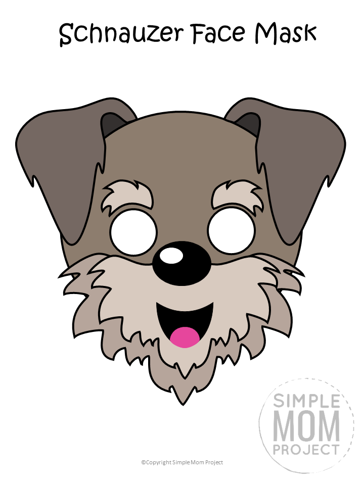 Free Printable Dog Face Mask Templates - Simple Mom Project