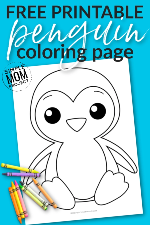Free Printable Penguin Coloring Page for Kids