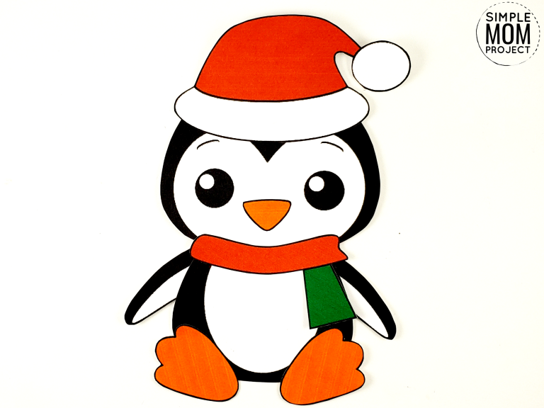 Simple Christmas Penguin Craft with Free Printable Templates - Simple ...