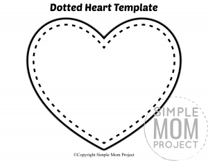 Free Printable Large Heart Shape Templates – Simple Mom Project