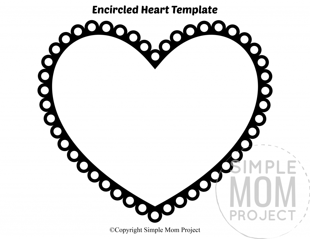 Free Printable Large Heart Shape Templates – Simple Mom Project