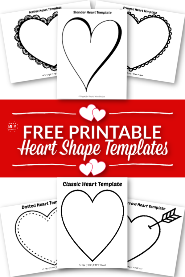 free printable large heart shape templates simple mom project