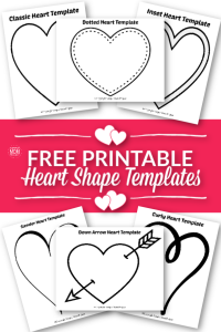 Free Printable Large Heart Shape Templates - Simple Mom Project