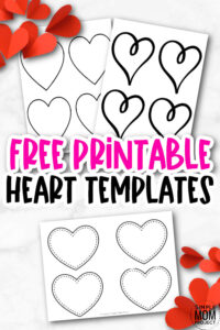 Free Printable Small Heart Shape Templates - Simple Mom Project