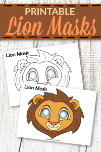 Free Printable Lion Face Mask Craft for Kids – Simple Mom Project