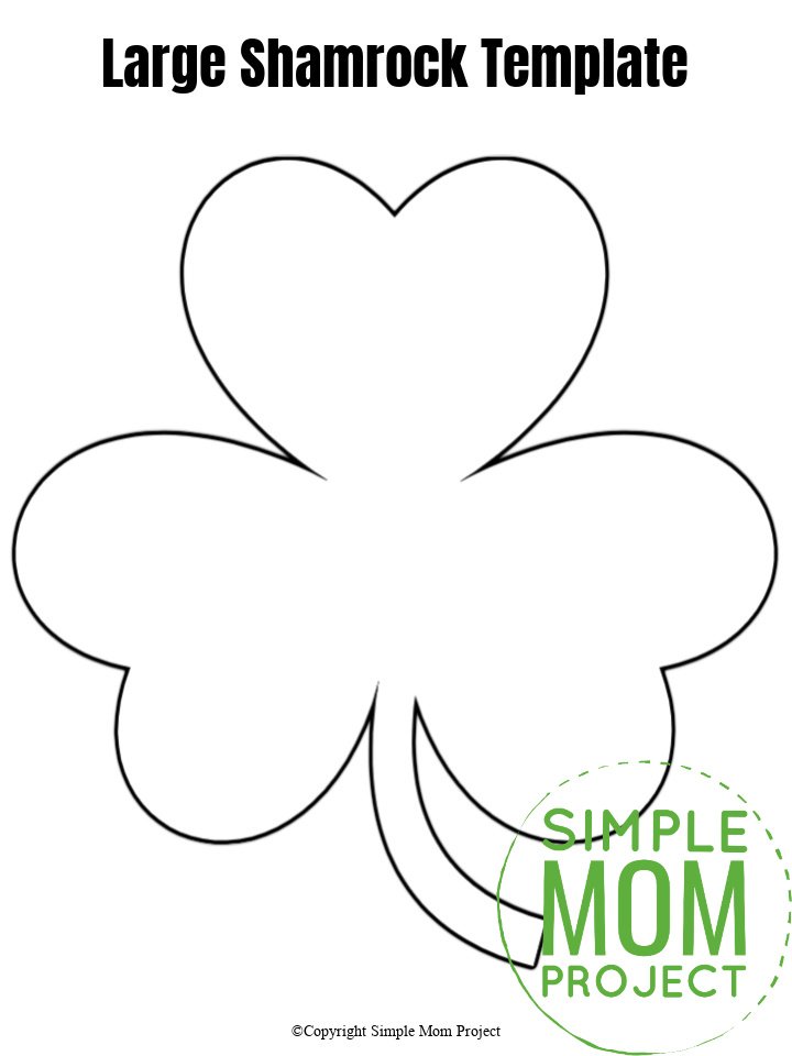 Free Printable Shamrock Templates In Small Medium And Large