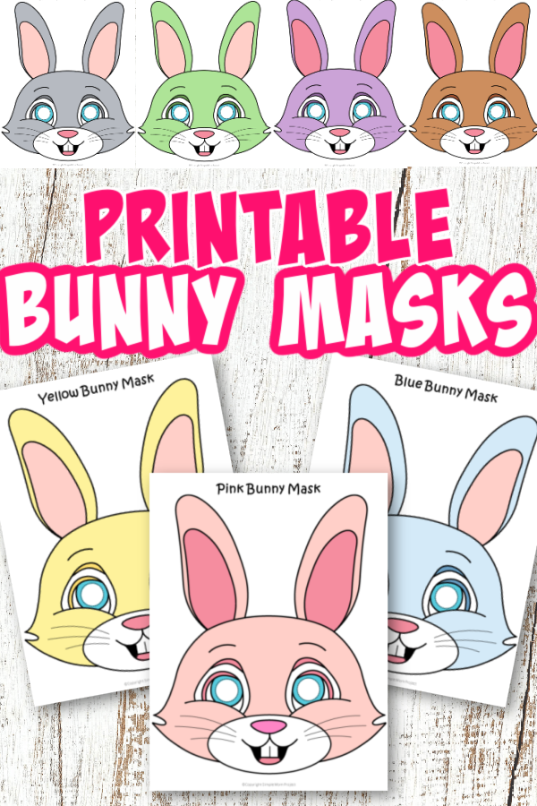 Do your kids love rabbits? Click and get these adorable bunny masks for your next craft activity! They are perfect for kids of all ages including preschoolers and toddlers! #bunnymasks #rabbitmasks