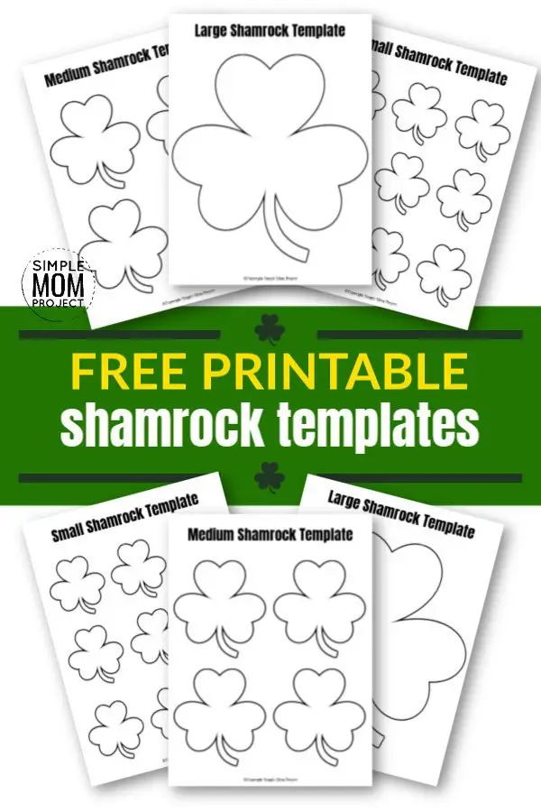 Click and get these free printable shamrock templates in large, medium and small! Perfect in any spring craft or classroom decoration for your preschoolers or toddlers. Use these shamrock templates as coloring pages or traceable activities. Either way, have fun! #StPatricksDay #StPatricksDayCrafts #Shamrock #ShamrockCrafts