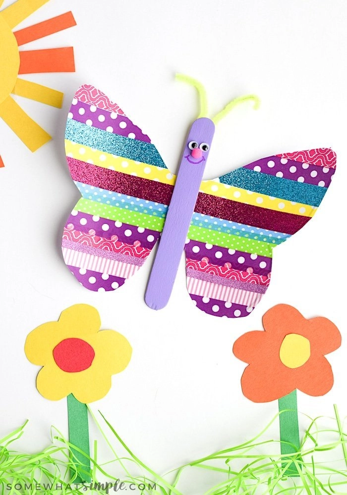 How to Make a Paper Butterfly - Template Included - Easy Peasy and Fun