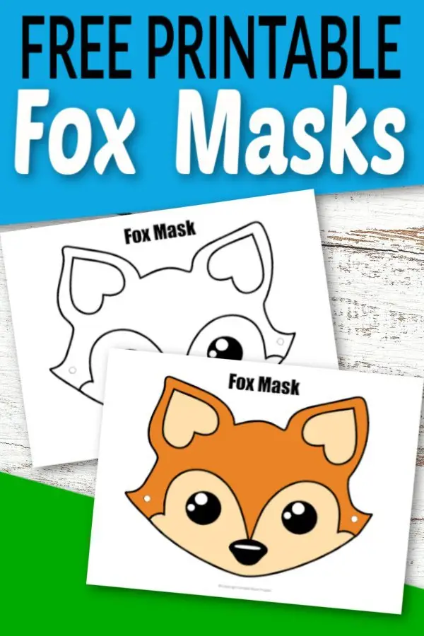 For Halloween or a woodland animal theme party, these free printable fox mask templates are perfect! Pretend to be an arctic for even fantastic Mr. Fox! With the printable fox mask coloring pages and another ready to wear, I know your kids will adore their new fox masks in dramatic play! #foxcrafts #foxmasks #foxmasktemplates #SimpleMomProject