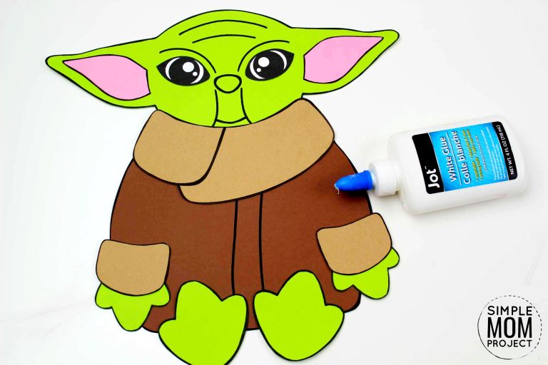 Build-a-Yoda Craft for Kids with a Free Printable Template