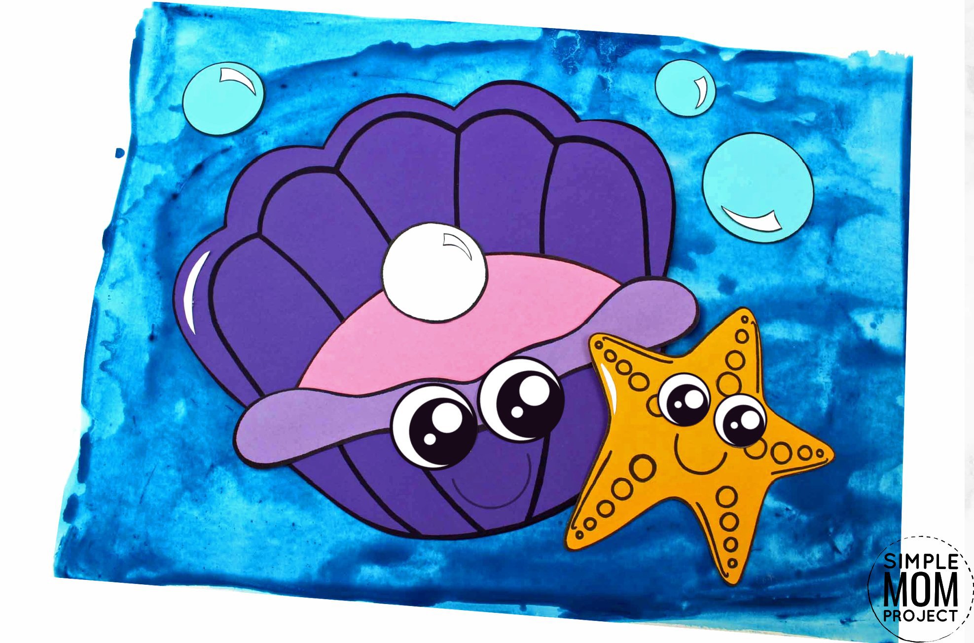 Fun Clam Shell Craft For Kids With Free Clam Template