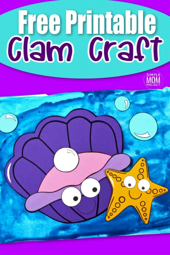 Fun Clam Shell Craft for Kids with Free Clam Template