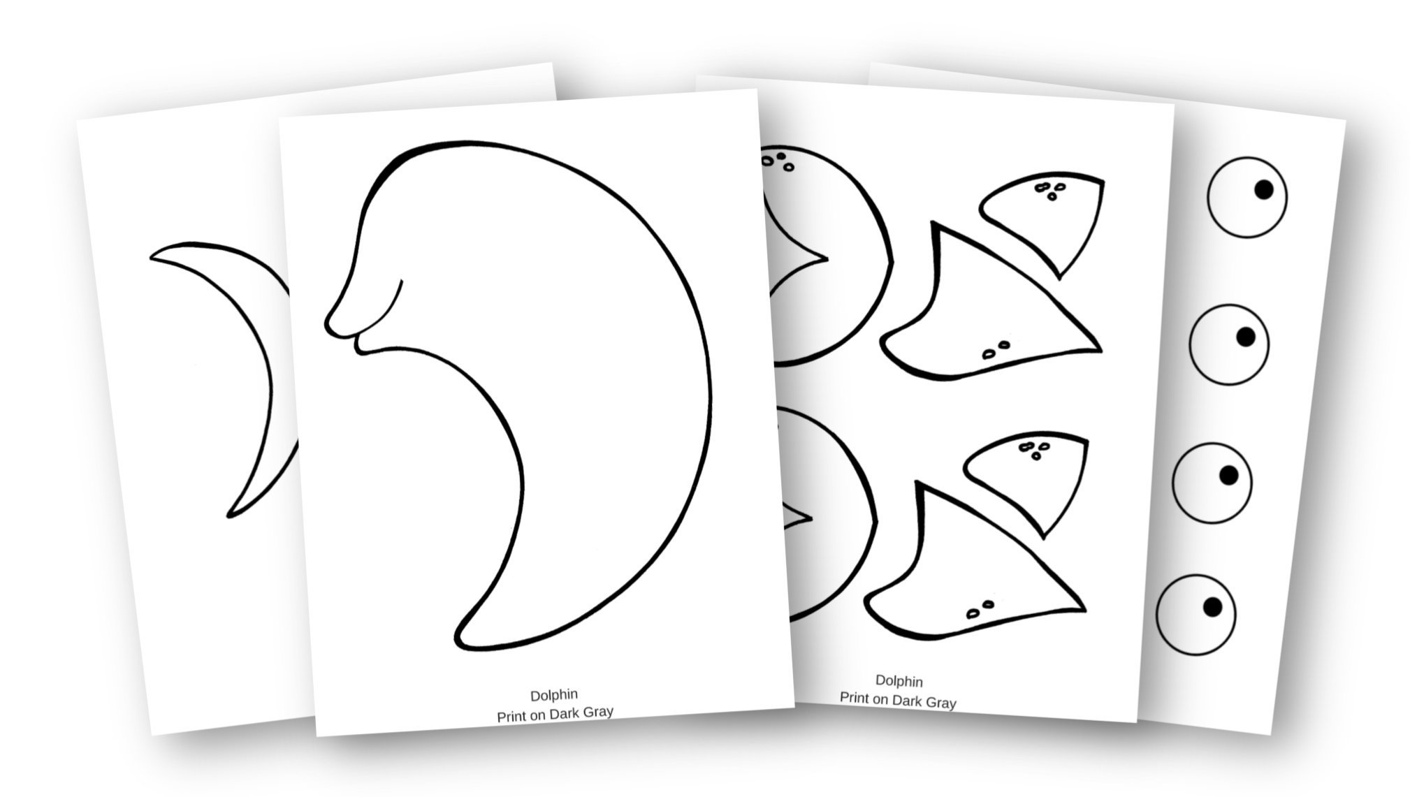 Free Printable Dolphin Craft For Kids Simple Mom Project