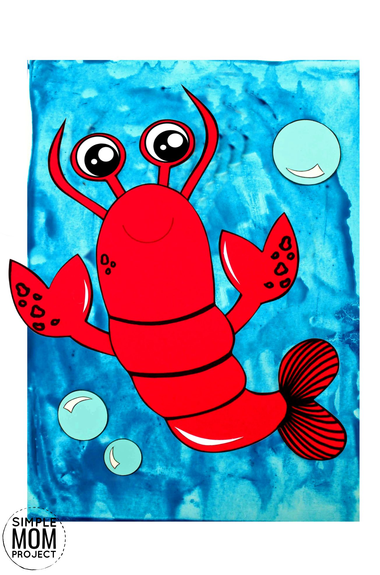 Easy Lobster Craft for Kids with Free Lobster Template