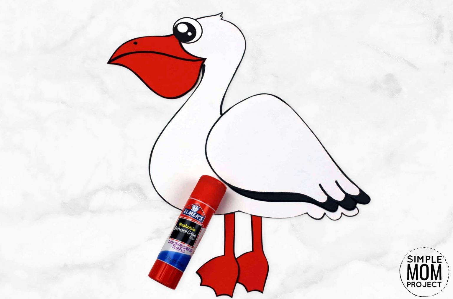 Fun Pelican Free Printable Craft for Kids Simple Mom Project