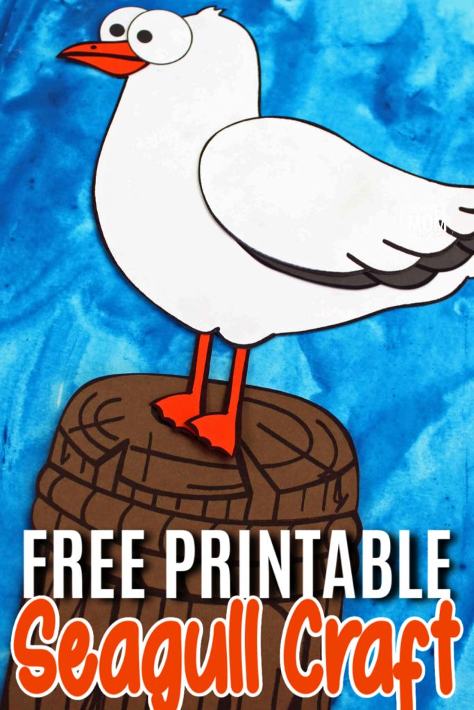 Easy DiY Seagull Craft for Kids with Free Template