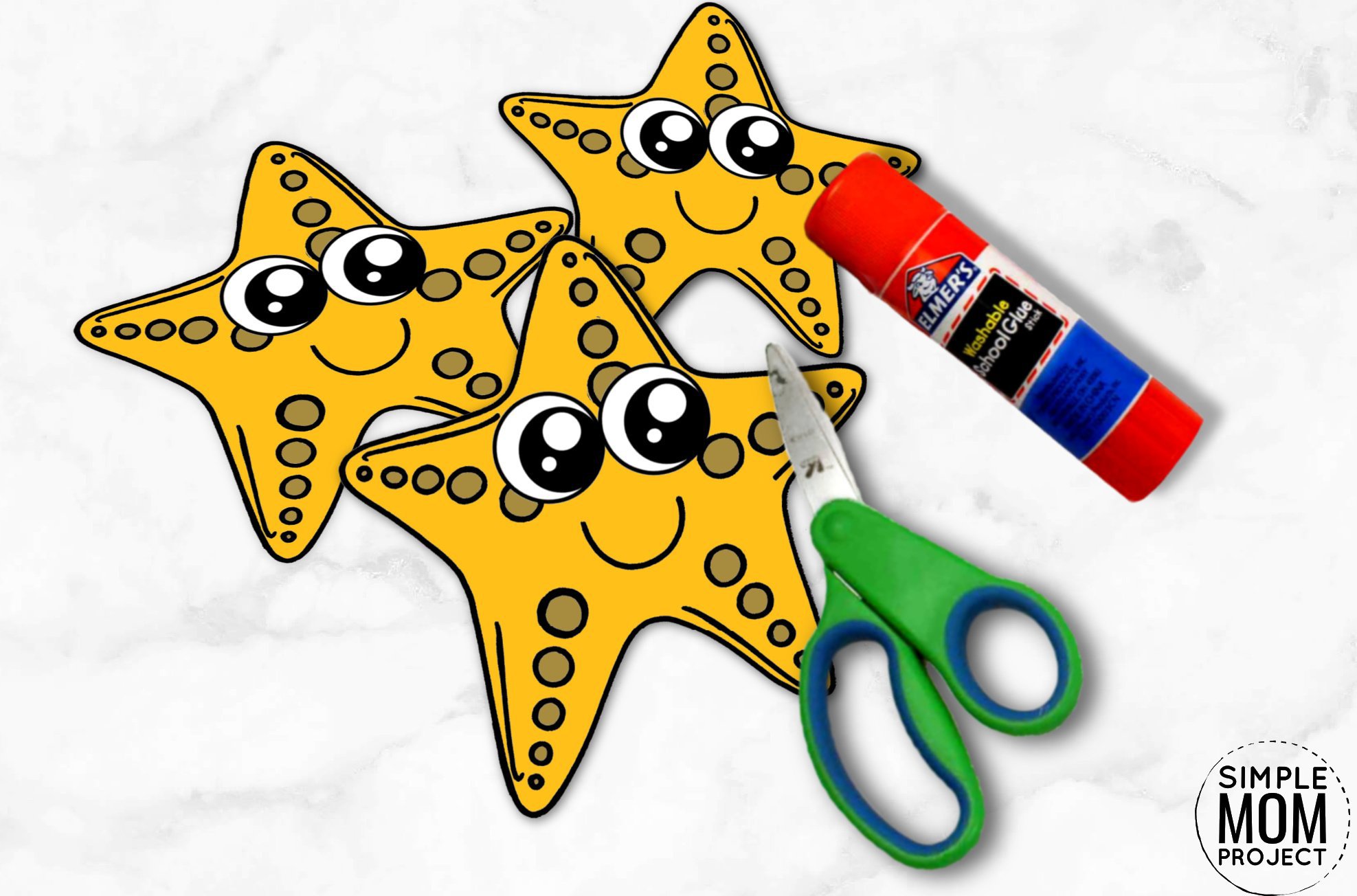 Easy DiY Starfish Craft For Kids With Free Template