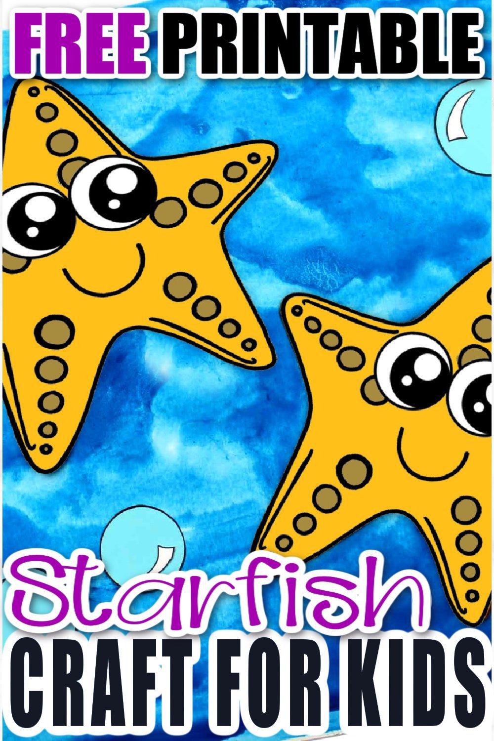 Easy DiY Starfish Craft For Kids With Free Template Simple Mom Project