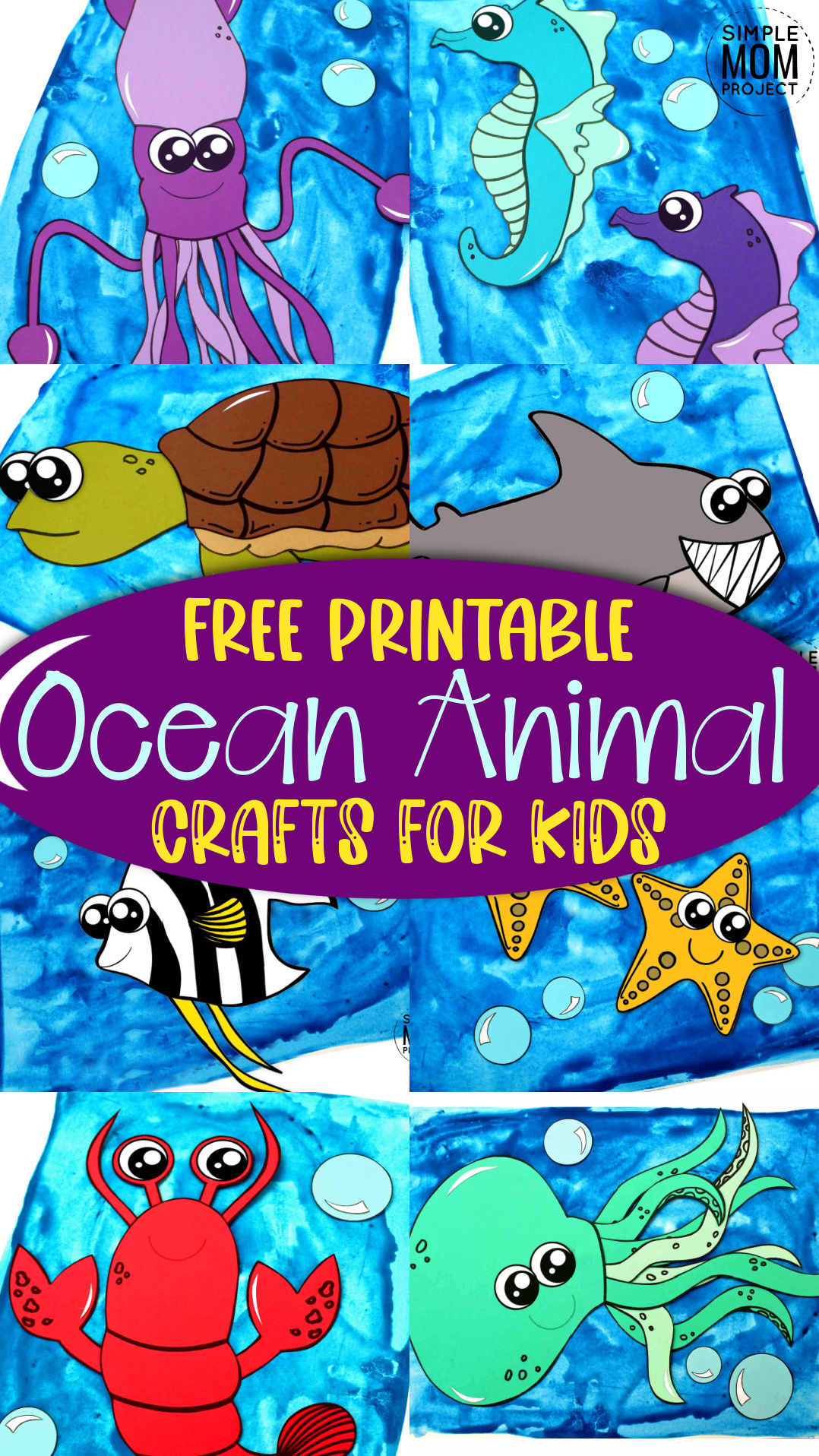 Ocean Animal Crafts for Kids – Simple Mom Project