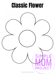 Free Printable Flower Template - Simple Mom Project