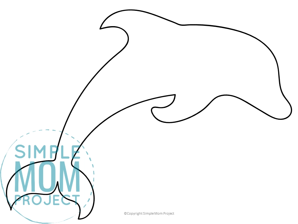 Free Printable Dolphin Template – Simple Mom Project