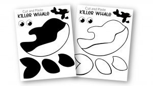 Free Printable Arctic Animal Orca Craft for Kids Preschoolers and Toddlers