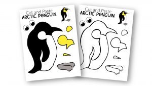 Free Printable Arctic Animal Penguin Craft for Kids Preschoolers and Toddlers