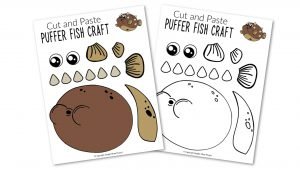 Free Printable Puffer Fish Ocean Animal Craft for Kids, preschoolers and toddlers