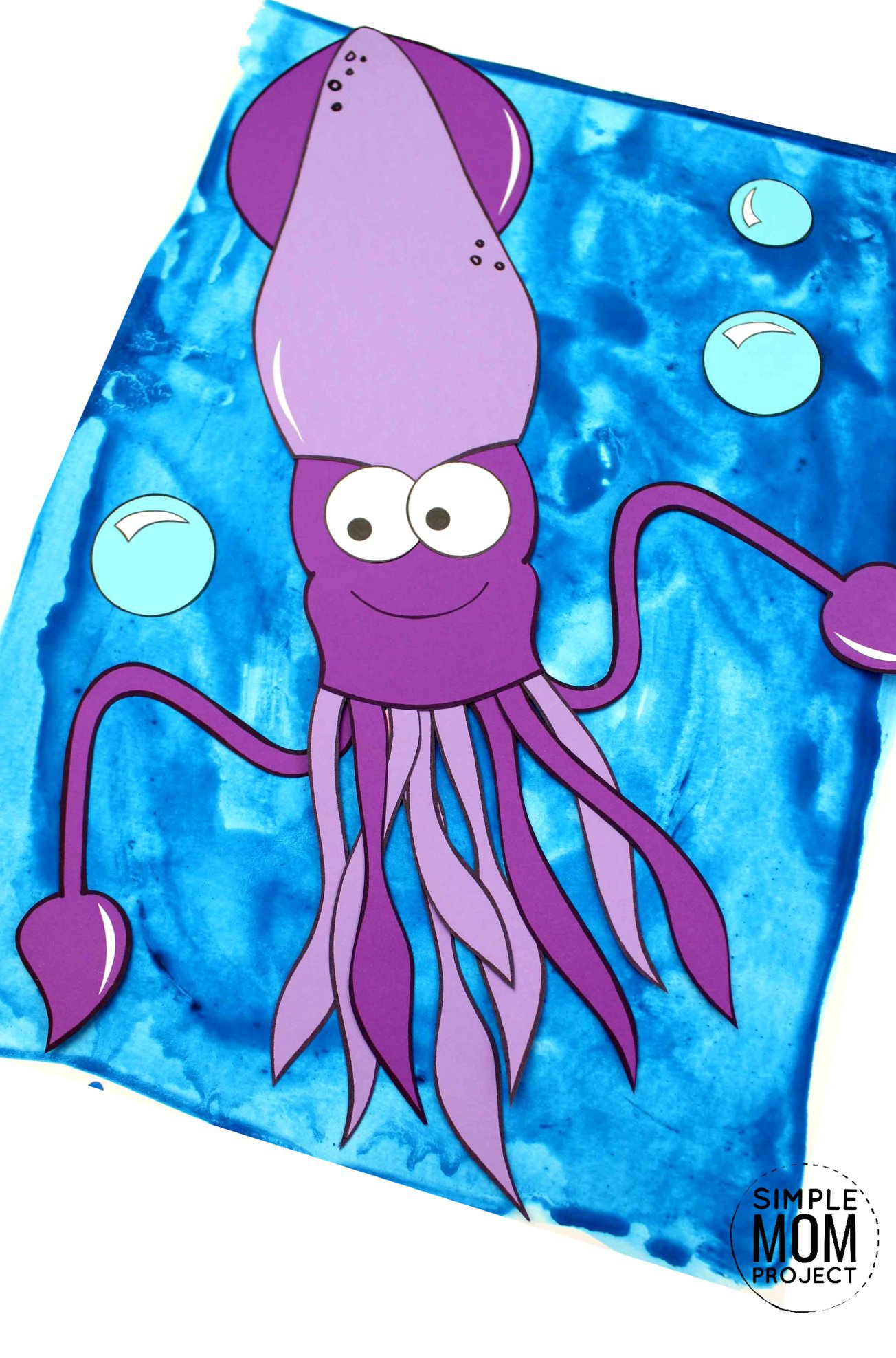 Easy DiY Squid Craft for Kids with Free Squid Template