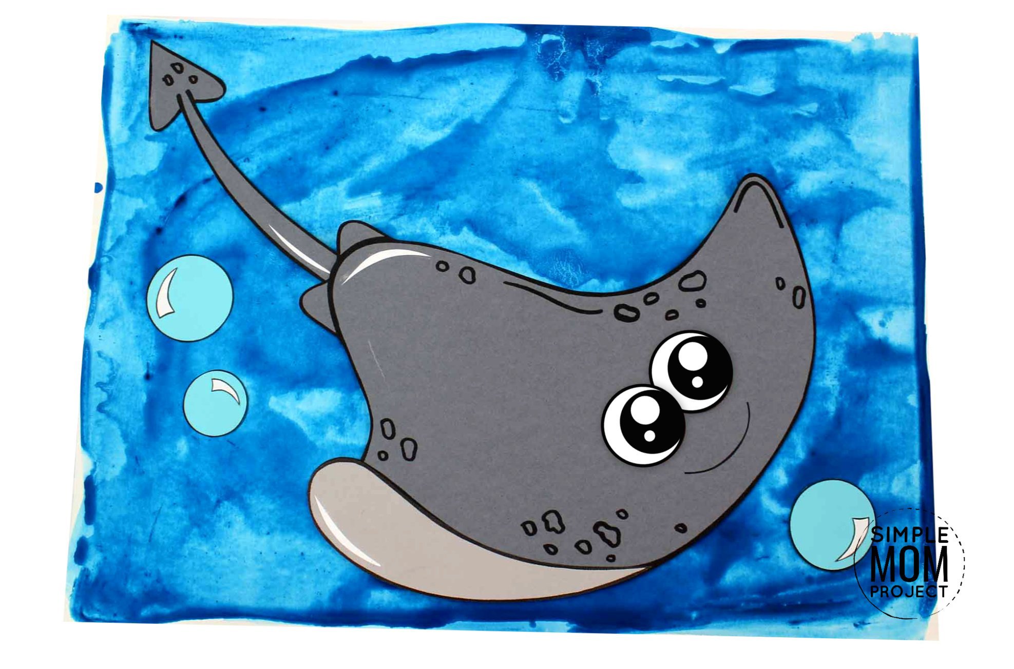 Free Printable Stingray Craft for Kids with Template