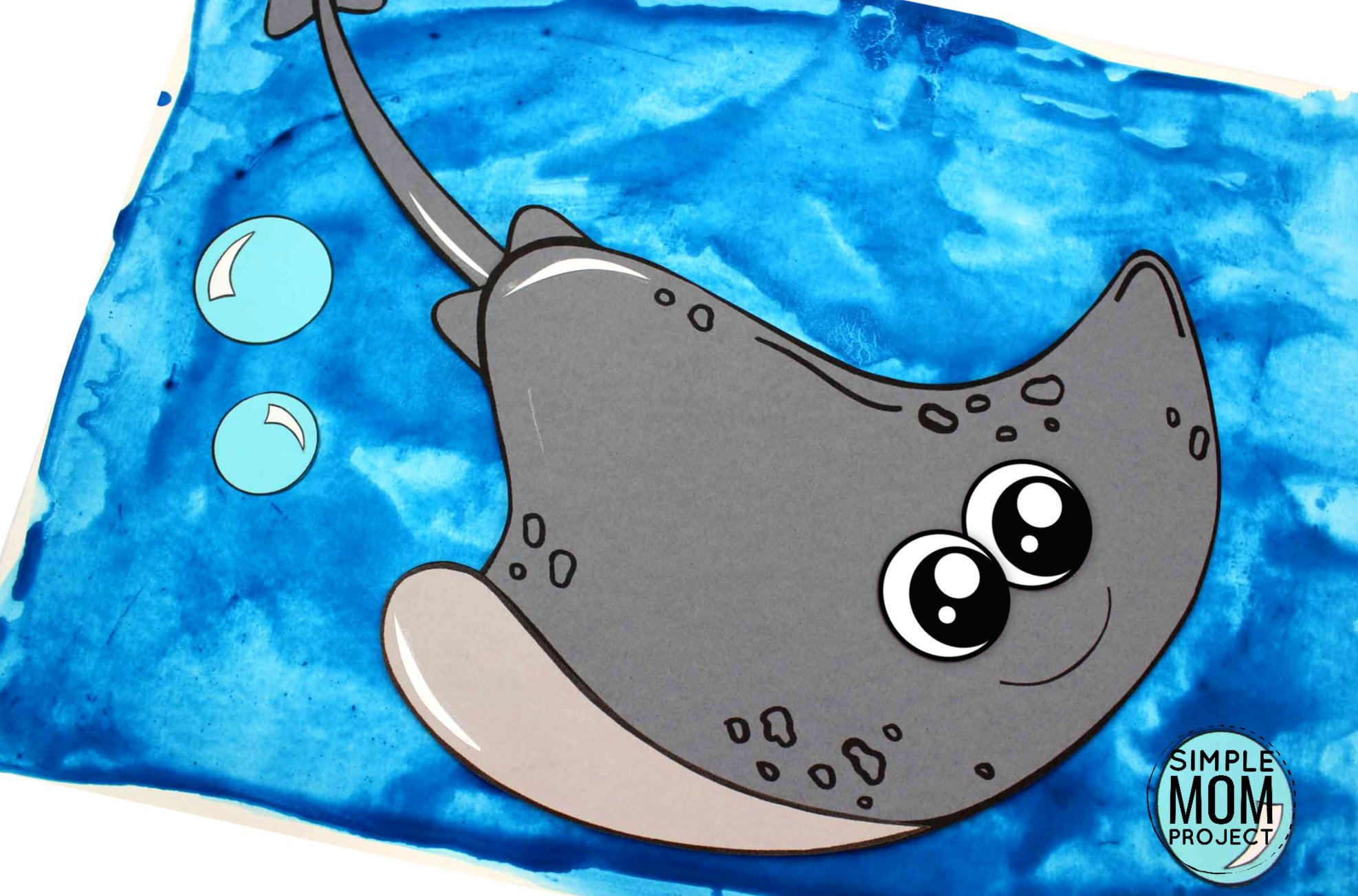 Free Printable Stingray Craft for Kids with Template