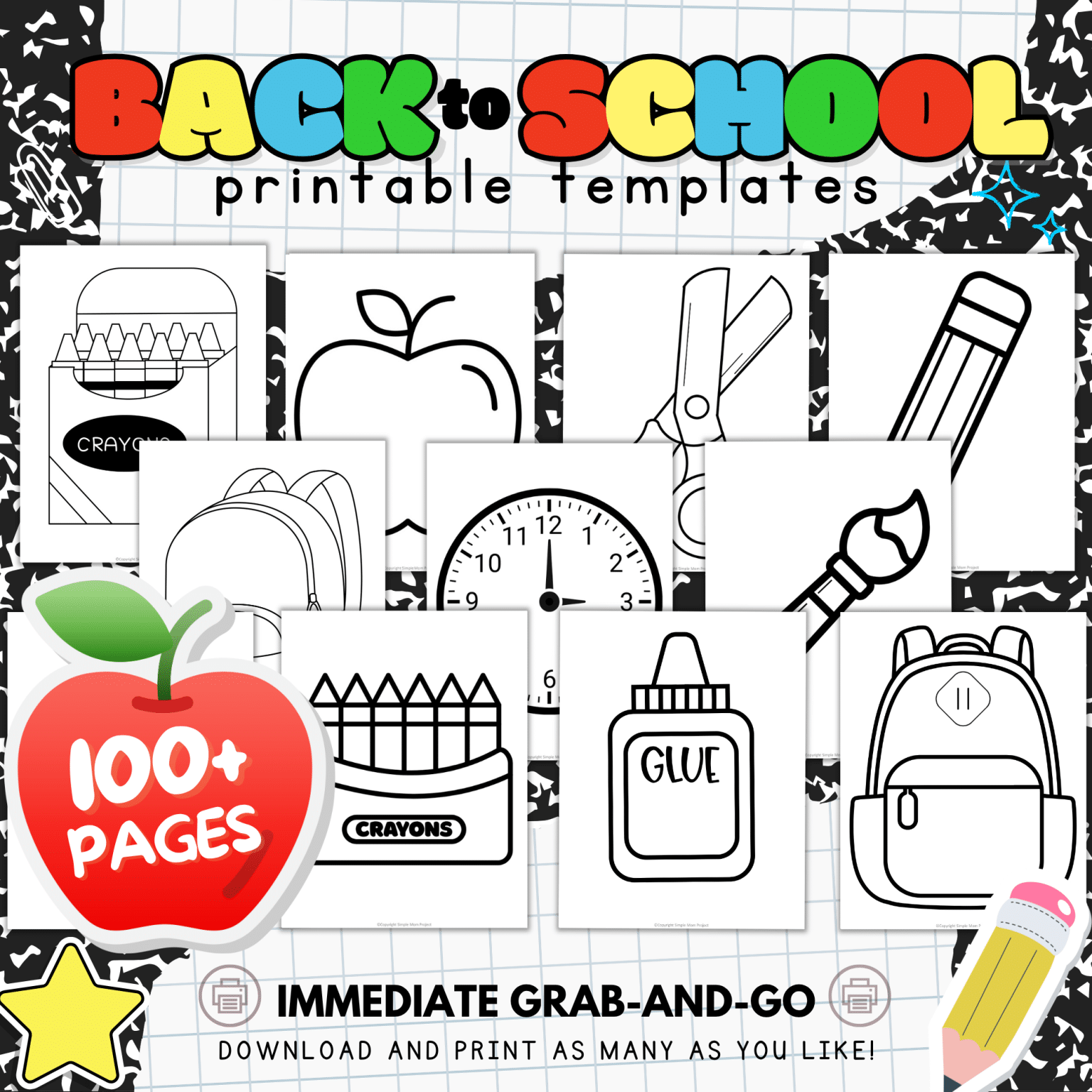 Free Printable Backpack Template.pdf Free Printable Backpack Template (Easy Activity for Kids) - Simple Mom ...